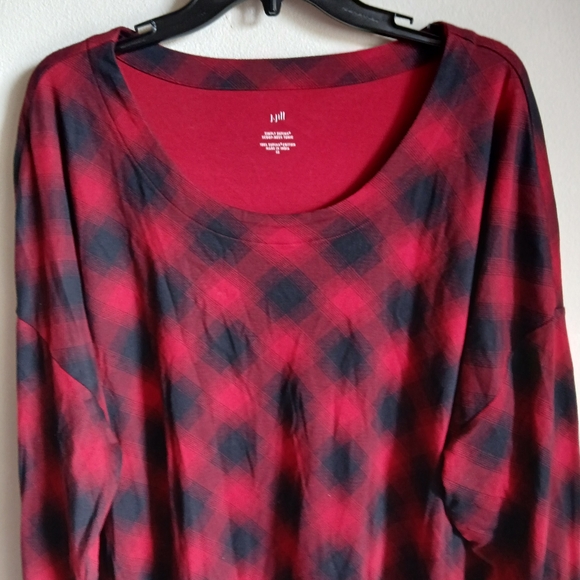J.Jill Supima Cotton Plaid Tunic 3X - Picture 4 of 9